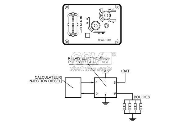 imagen (2) del producto Rele Precalentamiento Fiat